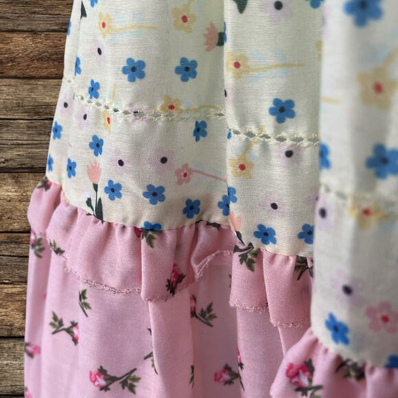 NWT Ivy City Co Emily Spring Patchwork Dress Milkmaid Cottagecore Size Medium - Picture 6 of 12